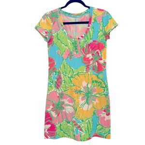Lilly Pulitzer “Britton” T-shirt Dress in “Big Flirt” Size Small